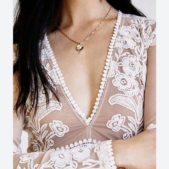 For Love And Lemons Temecula Lace Maxi Dress- Lace Maxi- Boho Wedding Dress - Picture 2 of 15